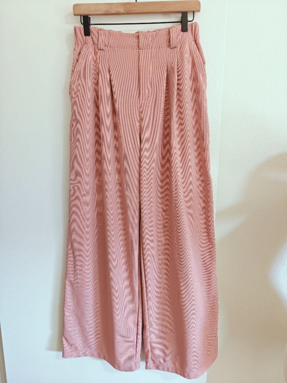 Halara Flex Rose Tan High Waist Waffle Wide Leg Work Pants M